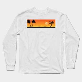 Sunsets and Palm trees Long Sleeve T-Shirt